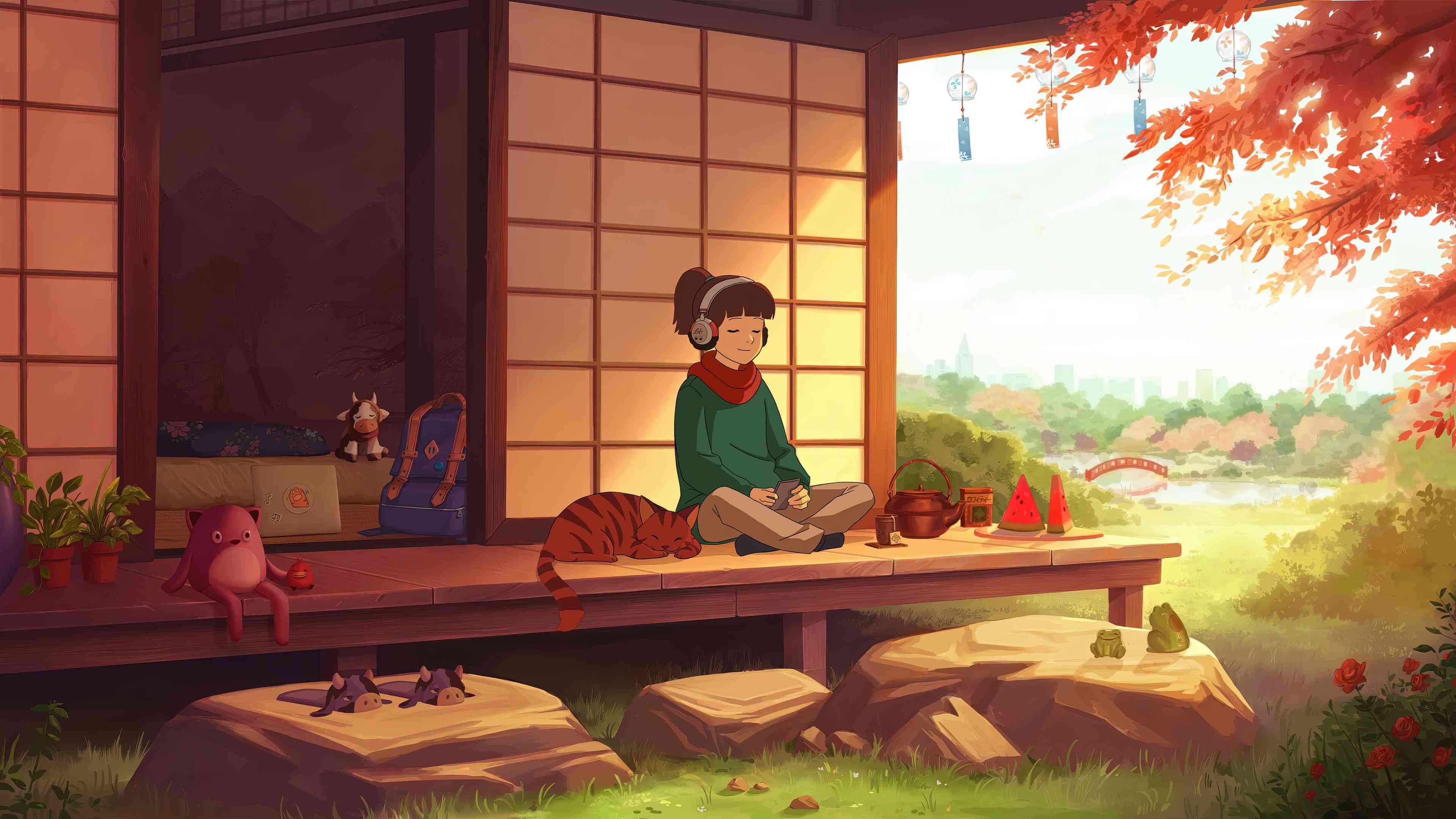 Anime Autumn Wallpaper HD - Japanese House Cozy 4K | MirrorLog